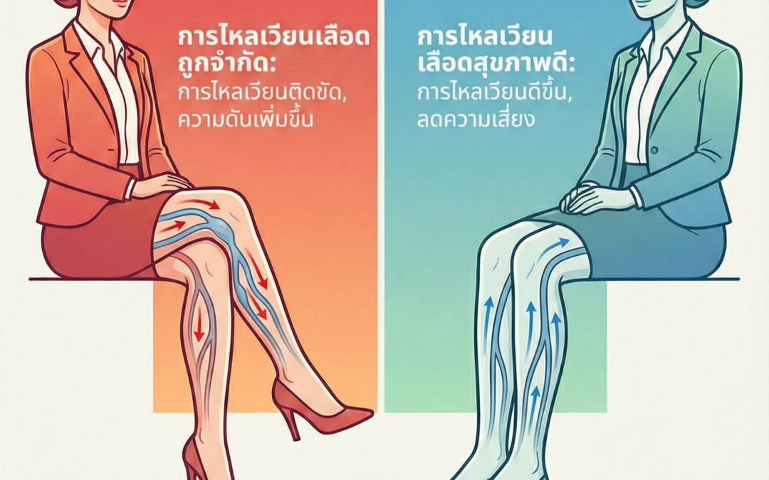 นั่งไขว่ห้าง–รองเท้าส้นสูง ทำให้เกิดเส้นเลือดขอดจริงหรือไม่?